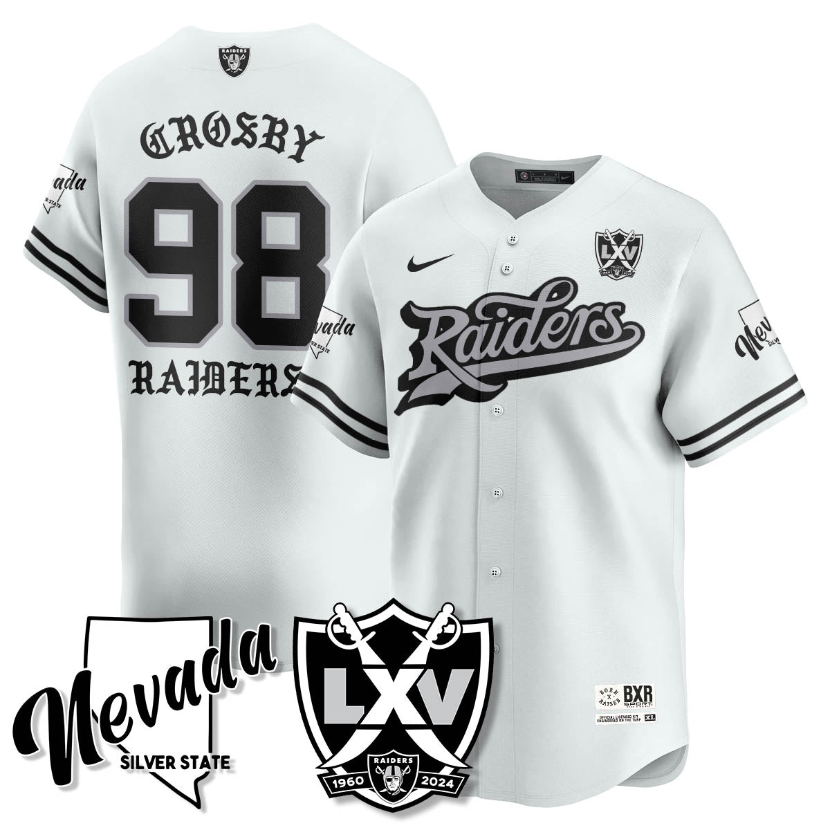 LVR Born x Raised Baseball Jersey - Stitched