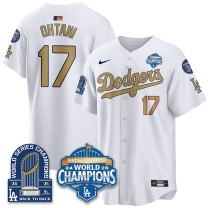 LAD 2025 World Series Champions Jersey - 9x Champs - Stitched N2