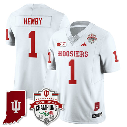 Indiana H Vapor Limited Football Jersey - Rose Bowl Champions - Stitched