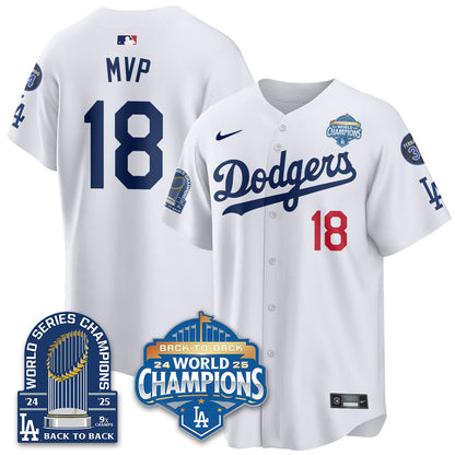 LAD 2025 World Series Champions Jersey - 9x Champs - Stitched N2