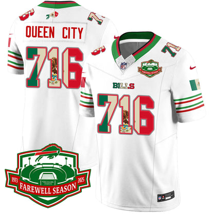 BUF Mexico Vapor Limited Jersey - Stitched