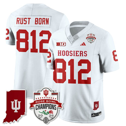 Indiana H Vapor Limited Football Jersey - Rose Bowl Champions - Stitched