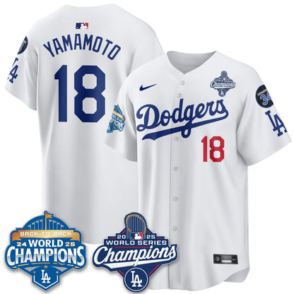 LAD 2025 World Series Champions Jersey - Stitched N2