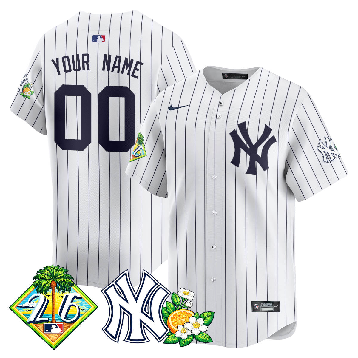 Custom NYY 2026 Spring Training Vapor Limited Jersey - Stitched
