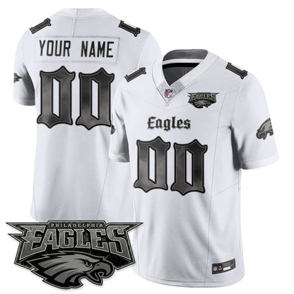 Custom PHI 'Dark Gothic Philly' Vapor Limited Jersey - Stitched