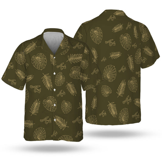 ATL Special Armed Forces Hawaiian Design Button Shirt V3