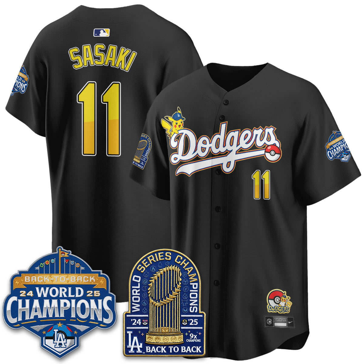 Los Angeles Dodgers x PKM 2026 Vapor Jersey - Stitched
