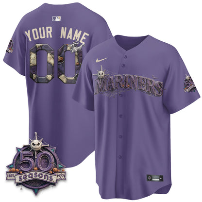 Seattle Mariners Nightmare Edition Vapor Limited Custom Jersey - Printed