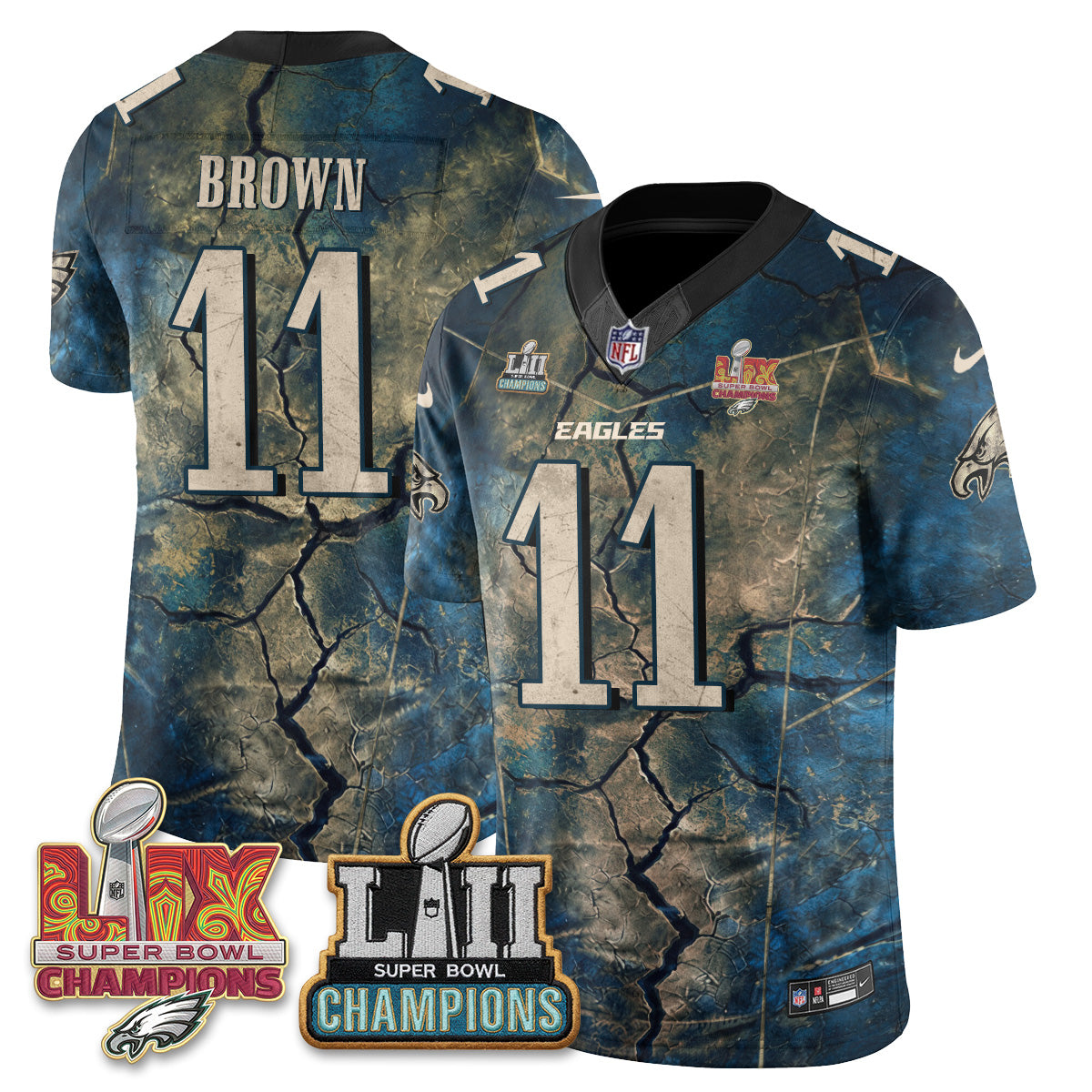 Philadelphia Eagles Fangear Edition Vapor Jersey - Stitched