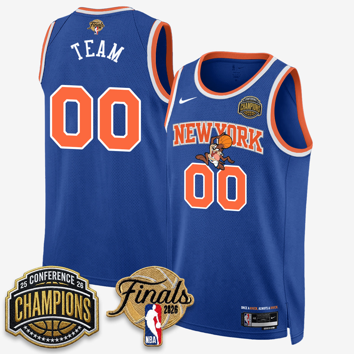 New York Knicks 2026 NBA Eastern Conference Champions x Bunny Vapor Jersey V2- Stitched
