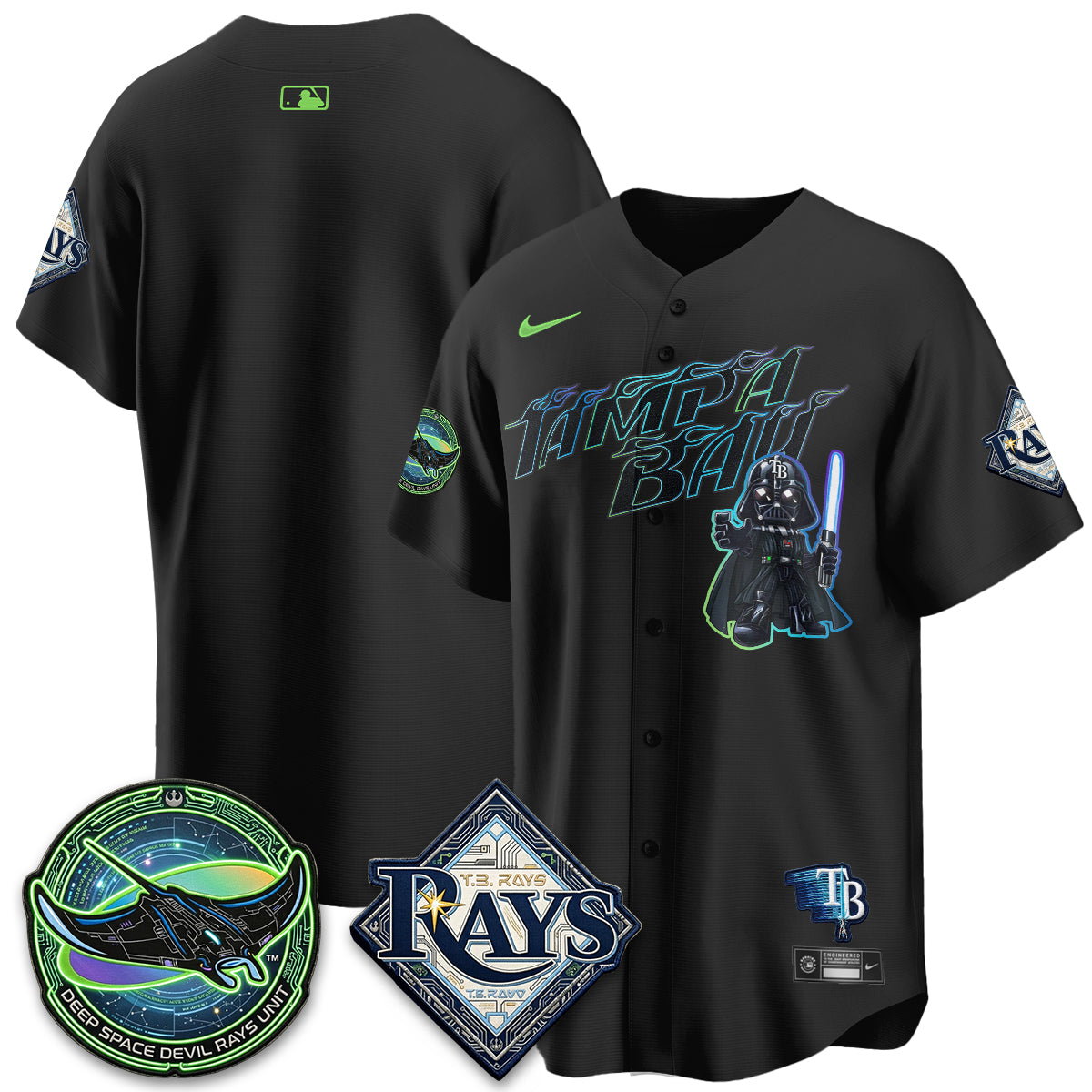 Tampa Bay Rays x SW Vapor Limited Jersey - Stitched