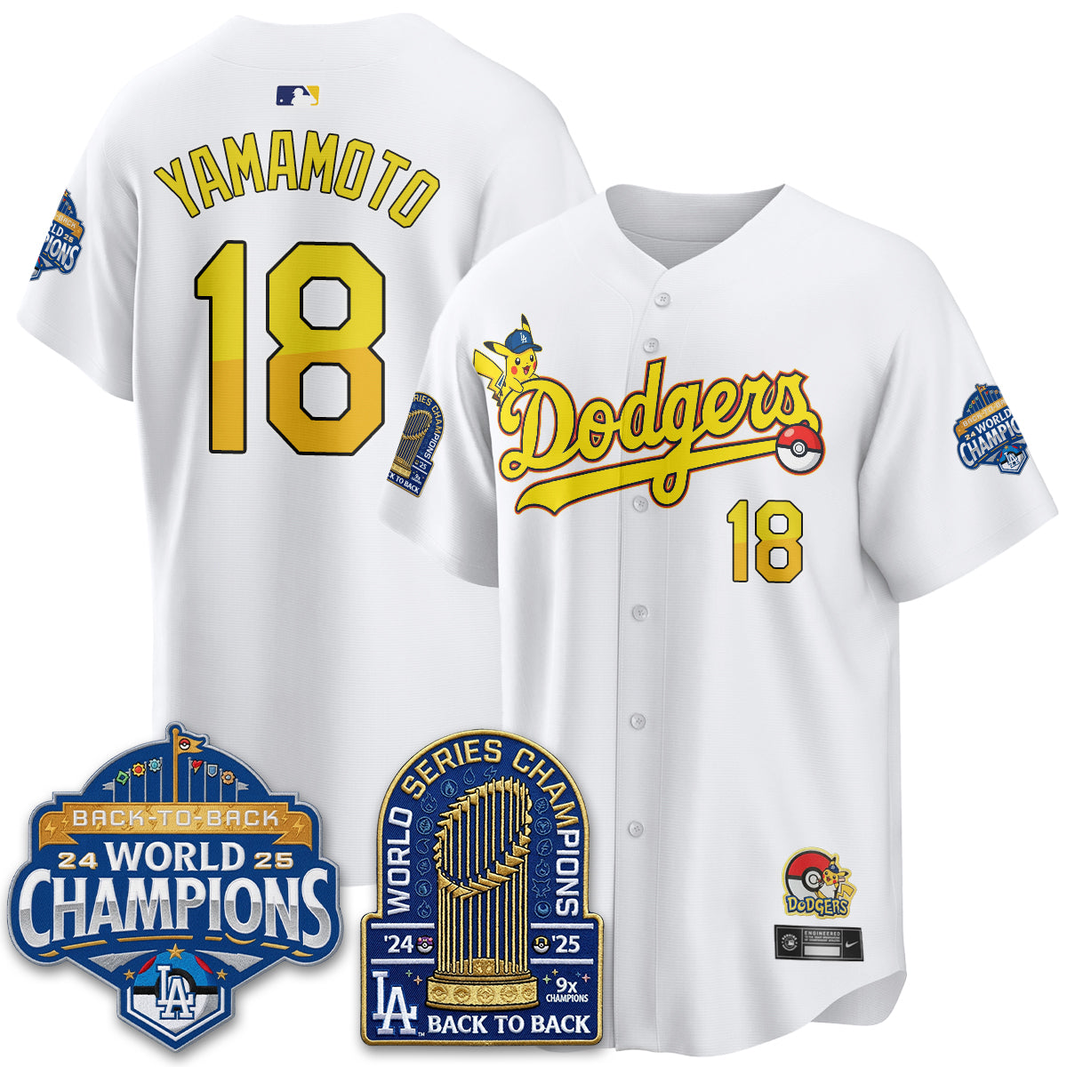 Los Angeles Dodgers x PKM 2026 Vapor Jersey - Stitched