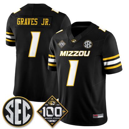 Missouri Tigers 100th Anniversary of Memorial Stadium Vapor Jersey - Stitched