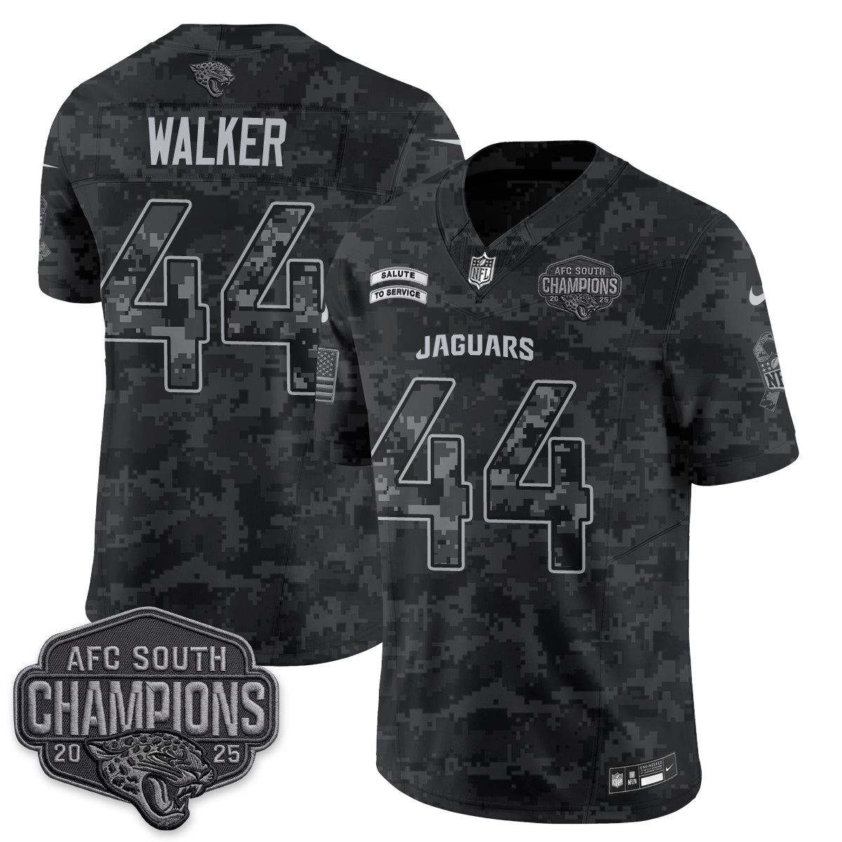 Jacksonville Jaguars 2026 Salute to Service V2 Vapor Jersey - Stitched