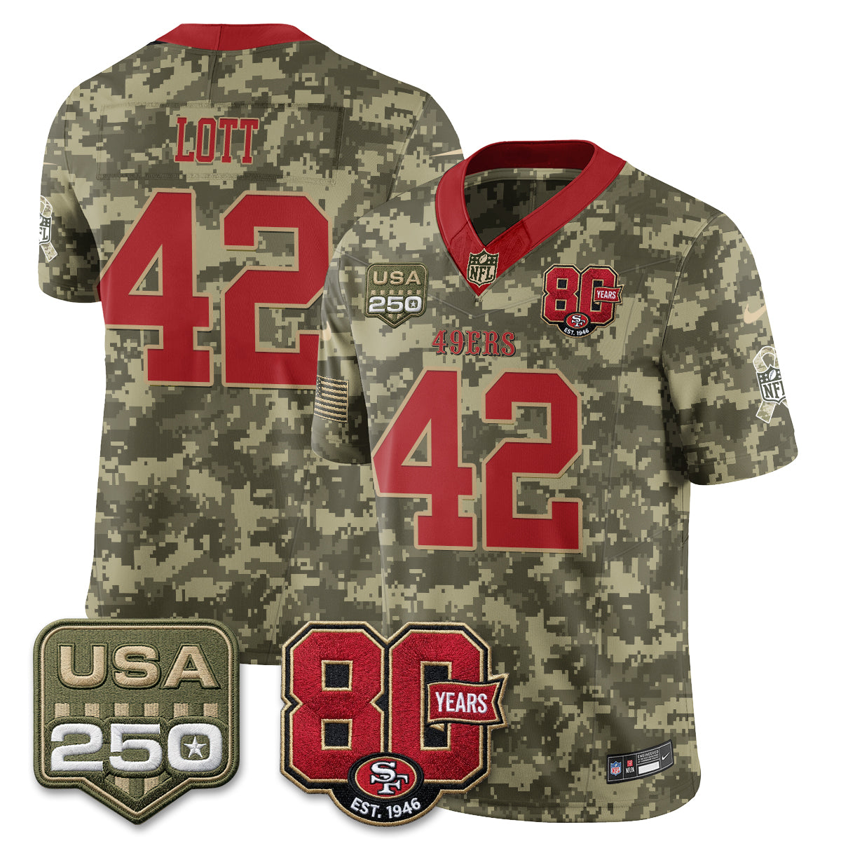 San Francisco 49ers 2026 Salute to Service Edition Vapor Jersey - Stitched-NQD