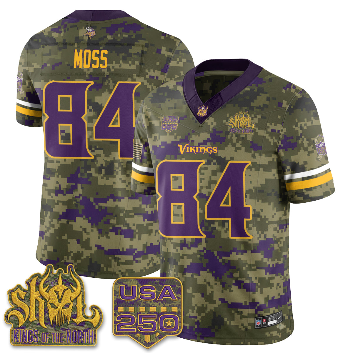 Minnesota Vikings 2026 Salute to Service Edition Vapor Jersey - Stitched