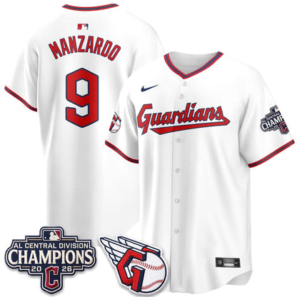 Cleveland Guardians 2026 AL Central Champs Vapor Jersey - Stitched