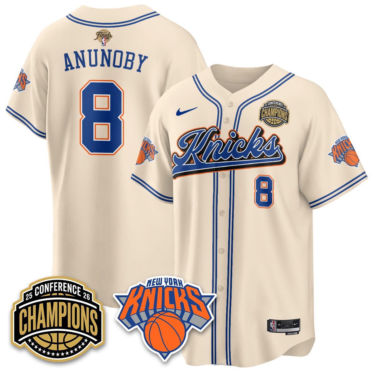 New York Knicks 2026 NBA Finals Vapor City Edition Jersey V2- Stitched