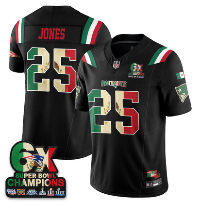 New England Patriots Mexico Edition Vapor Jersey - Stitched