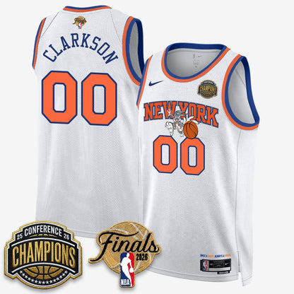 New York Knicks 2026 NBA Eastern Conference Champions x Looney Tunes Vapor Jersey V2- Stitched
