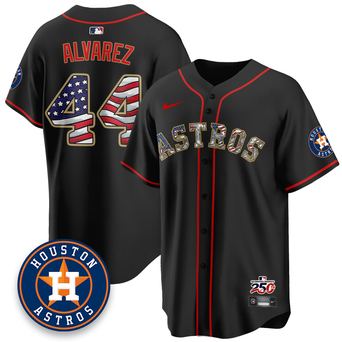 Houston Astros 2026 Independence Day USA Vapor Limited Jersey - Stitched