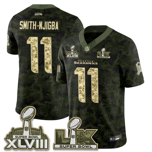 Seattle Seahawks 2026 Salute to Service Edition Vapor Jersey V2- Stitched-NQD.