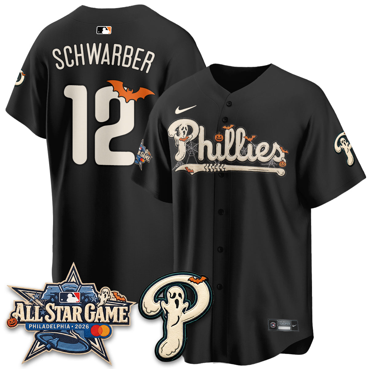 Philadelphia Phillies Halloween 2026 Vapor Limited Jersey - Stitched