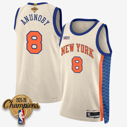 New York Knicks 2026 Basketball Champions Vapor Jersey V2- Stitched