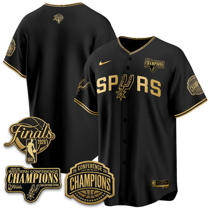 San Antonio Spurs 2026 Basketball Finals Vapor Special Jersey - Stitched
