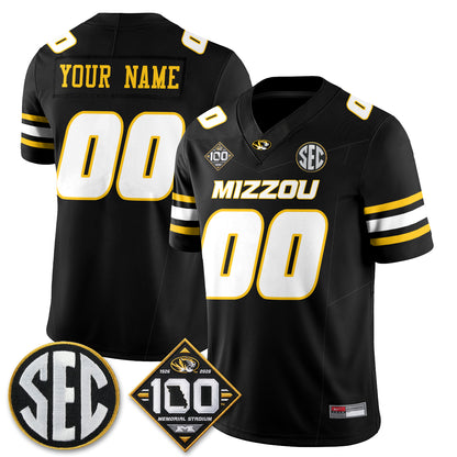 Missouri Tigers 100th Anniversary of Memorial Stadium Vapor Custom Jersey - Stitched
