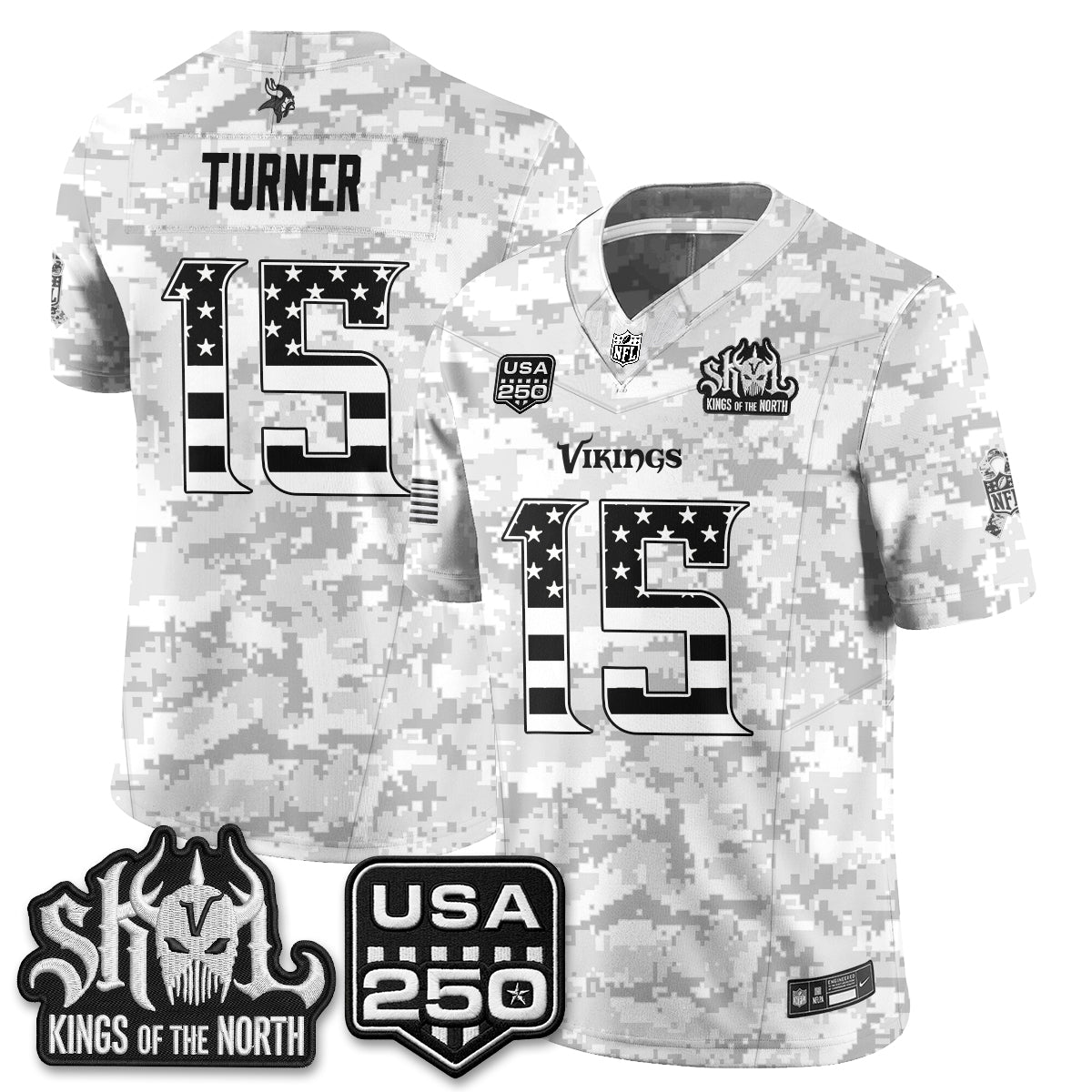 Minnesota Vikings 2026 Salute to Service Edition Vapor Jersey - Stitched