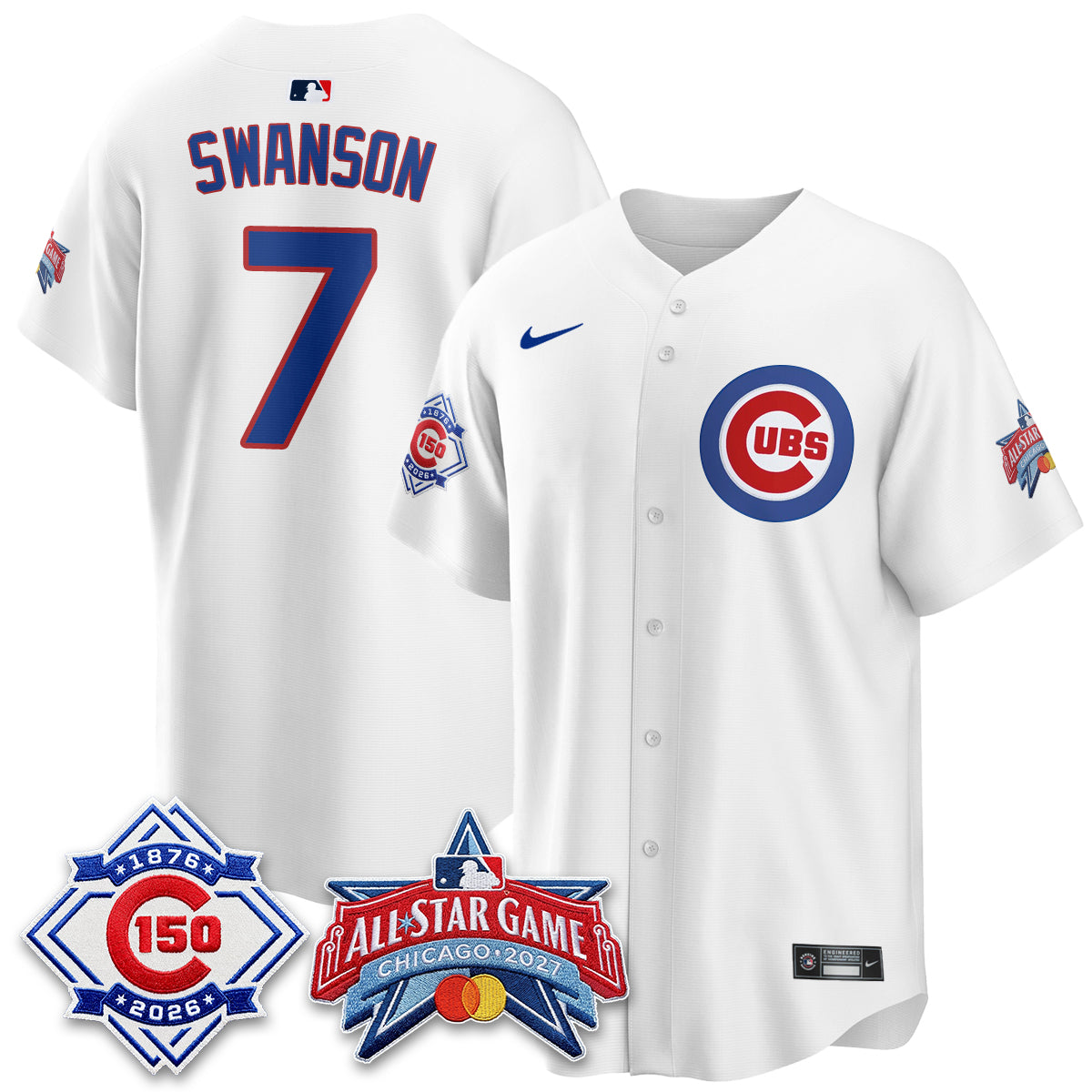 Chicago Cubs 2027 All Star Game Vapor Limited Blue Jersey - Stitched