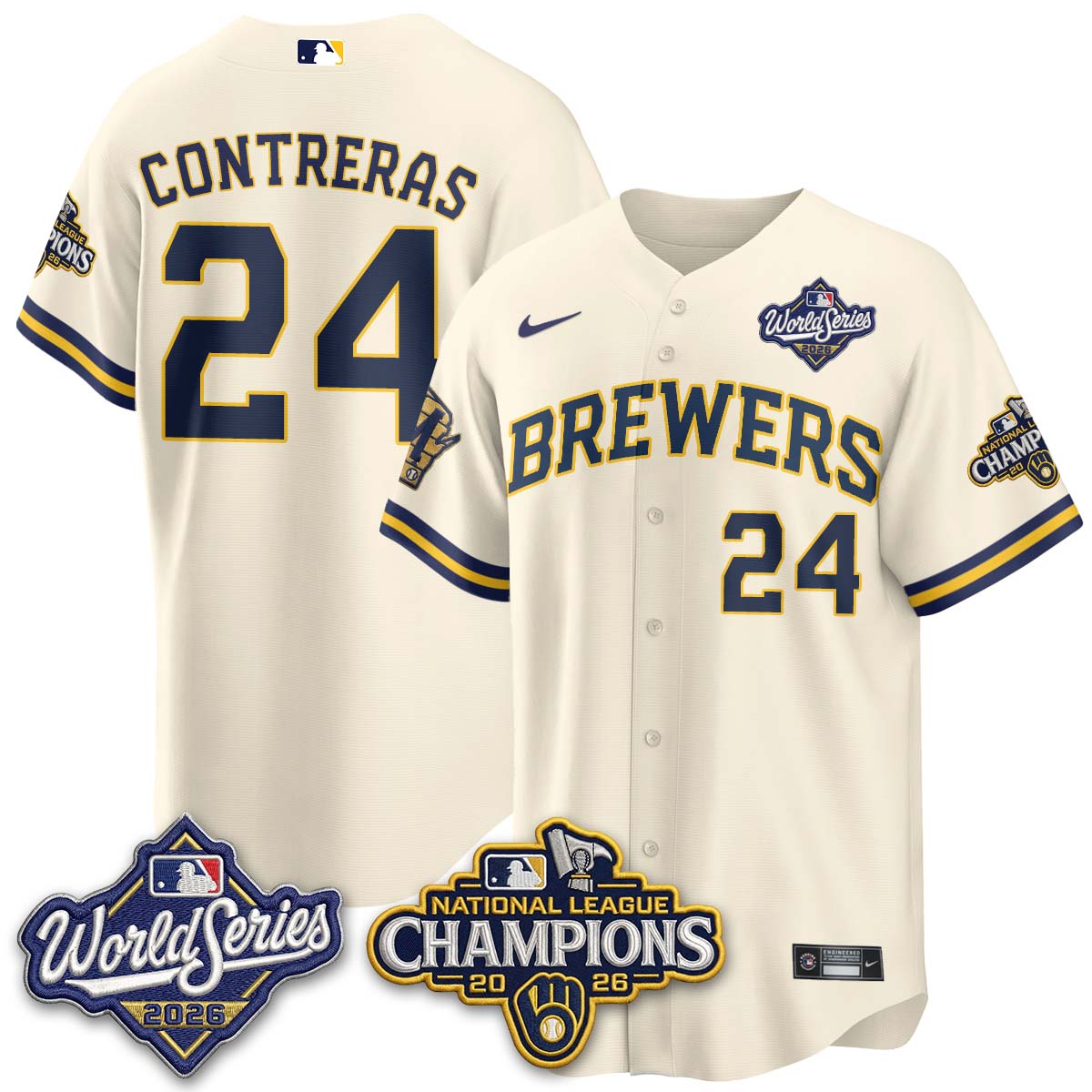 MIL 2026 NL Champions Vapor Jersey - Stitched - NQD