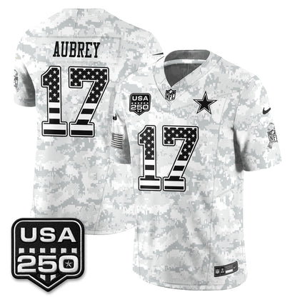 Dallas Cowboys 2026 Salute to Service Edition Vapor Jersey - Stitched
