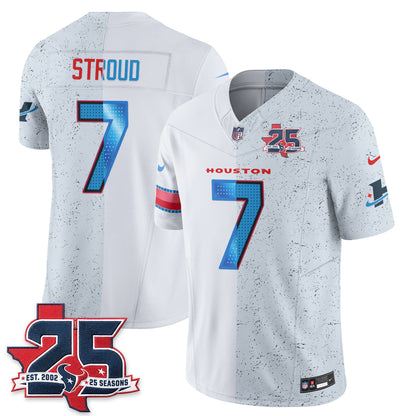 Houston Texans Fan Gear Split Vapor Jersey - Stitched