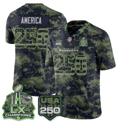 Seattle Seahawks 2026 Salute to Service Edition Vapor Jersey - Stitched-NQD