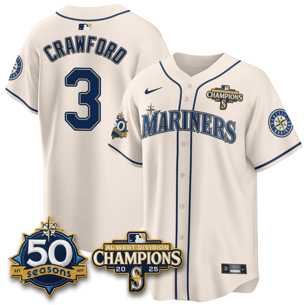 SEA Vapor Premier Limited  Steelheads Jersey - 50th Anniversary - Stitched