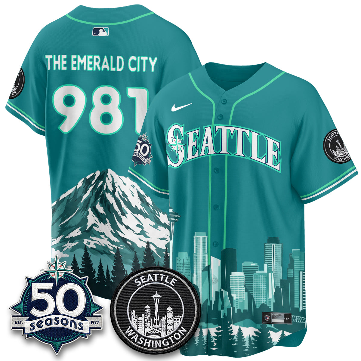 Seattle Mariners City Edition Vapor Jersey - Stitched