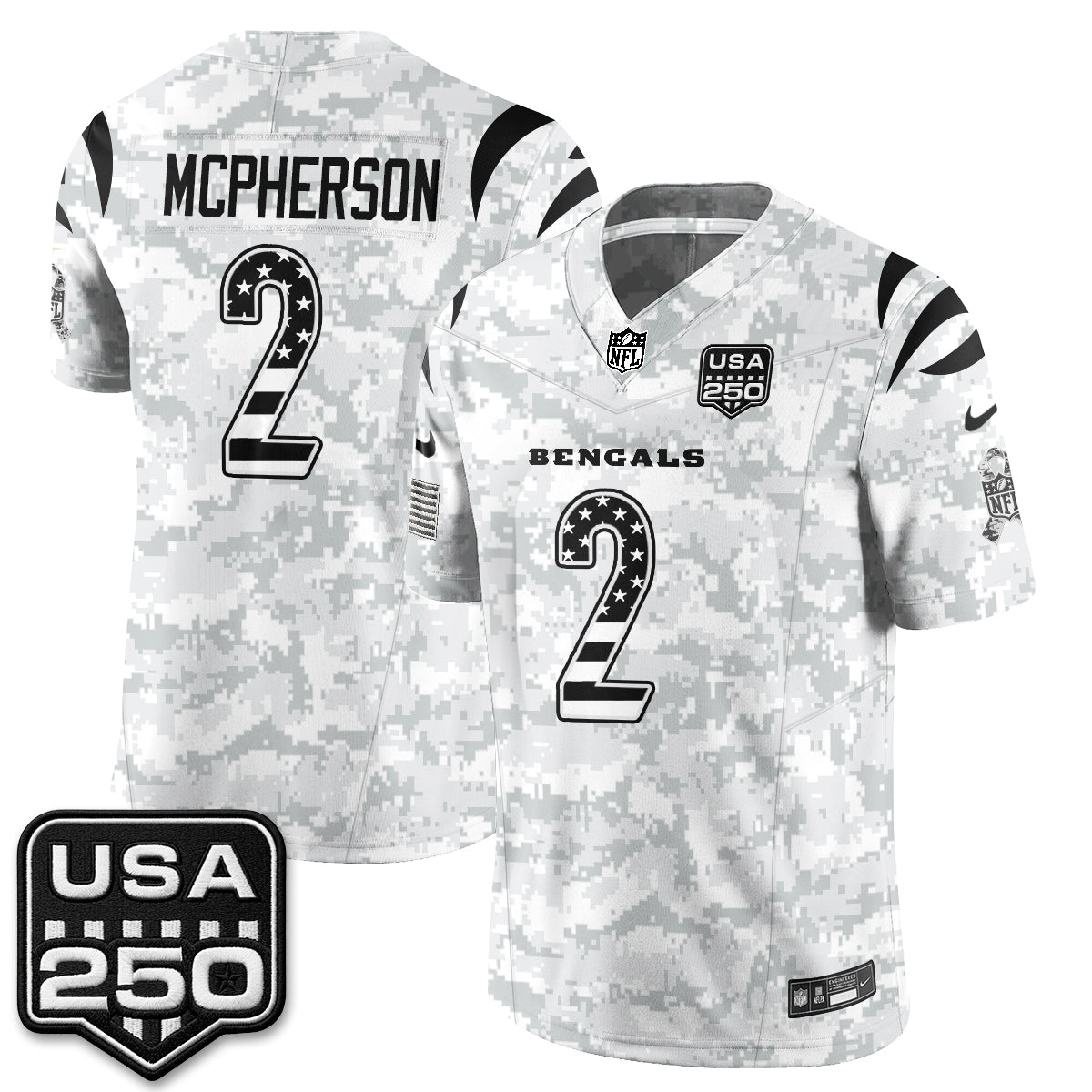Cincinnati Bengals 2026 Salute to Service Vapor Jersey - Stitched