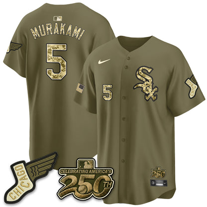 Chicago White Sox Armed Force Day 2026 Vapor Limited Jersey - Stitched