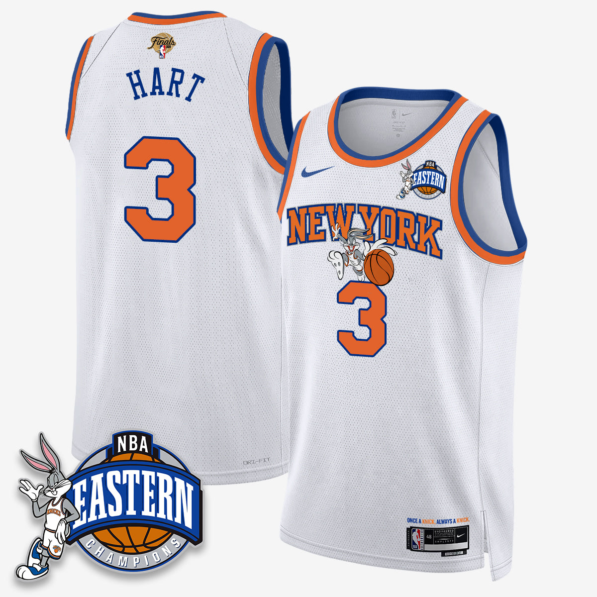 New York Knicks 2026 NBA Finals x Bunny Vapor Jersey - Stitched