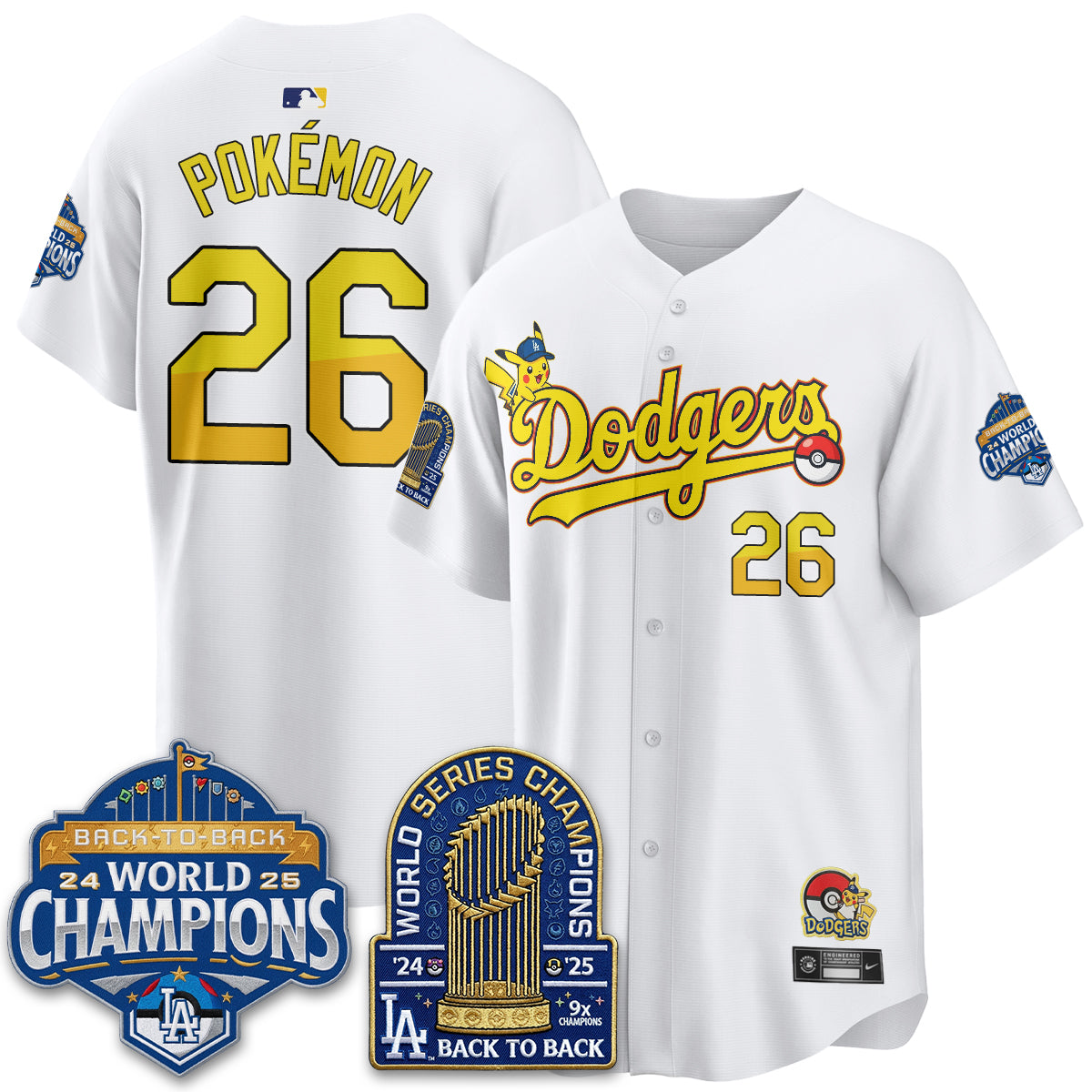 Los Angeles Dodgers x PKM 2026 Vapor Jersey - Stitched