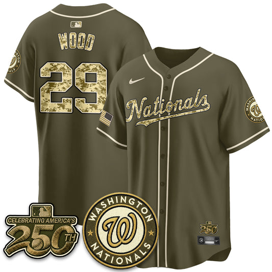 Washington Nationals Armed Force Day 2026 Vapor Limited Jersey - Stitched