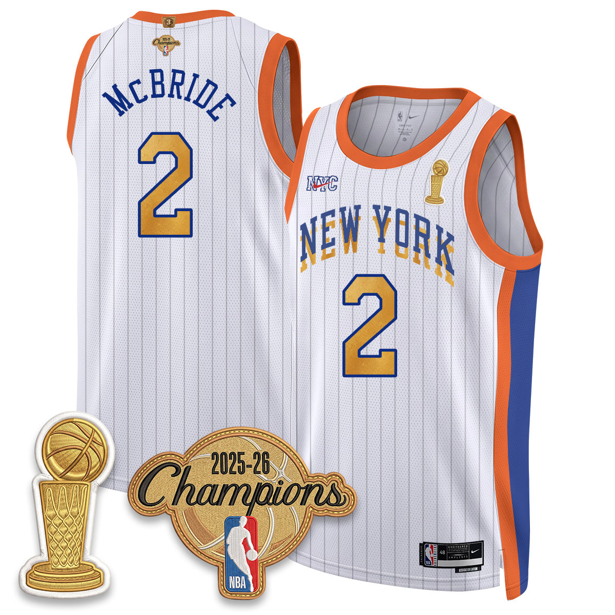 New York Knicks Champions Night Vapor Jersey - Stitched-NQD