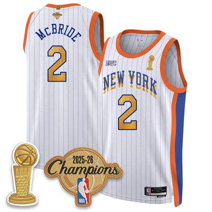 New York Knicks Champions Night Vapor Jersey - Stitched-NQD