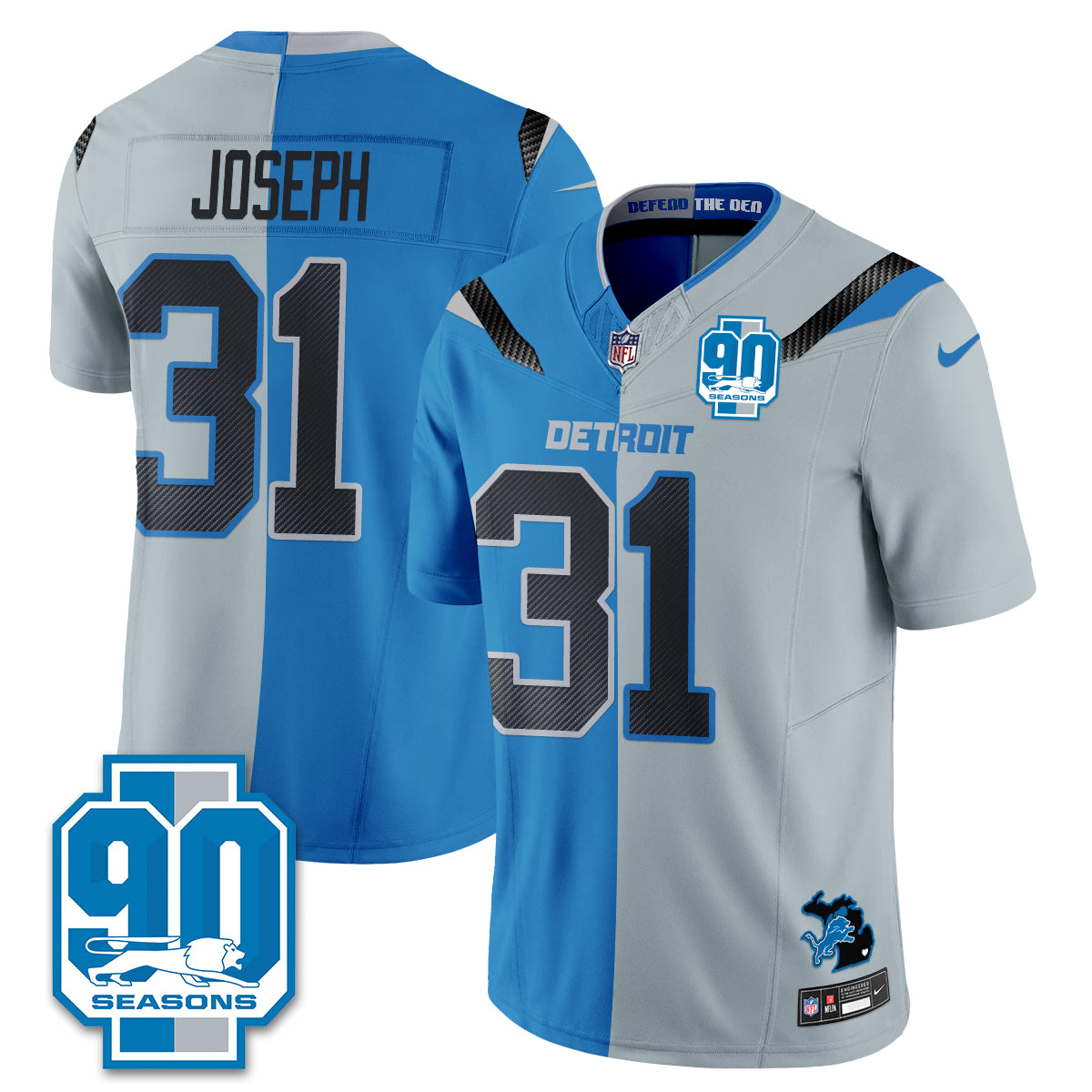 Detroit Lions Rivalries Split Edition Vapor Jersey - Stitched