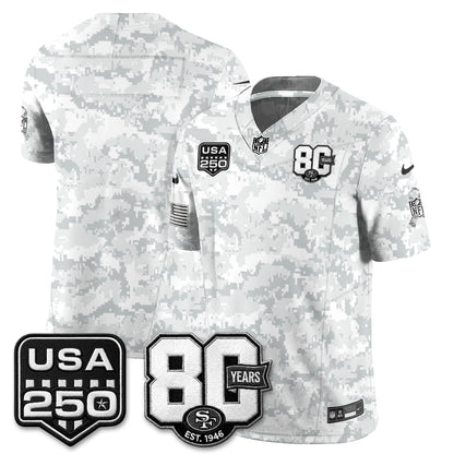 San Francisco 49ers 2026 Salute to Service Edition Vapor Jersey - Stitched-NQD
