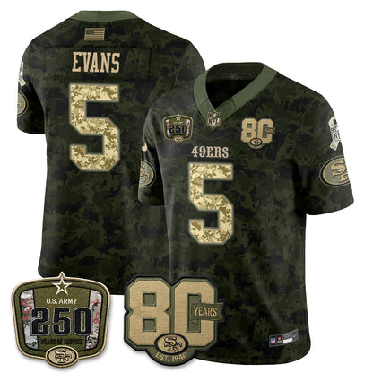 San Francisco 49ers 2026 Salute to Service Edition Vapor Jersey V2- Stitched-NQD