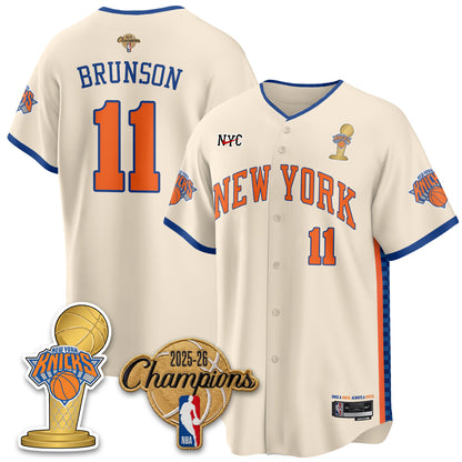 New York Knicks 2026 NBA Champions Vapor Jersey - Stitched