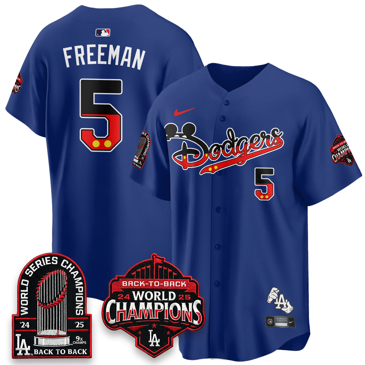 Los Angeles Dodgers x Mouse Vapor Limited Jersey- Stitched